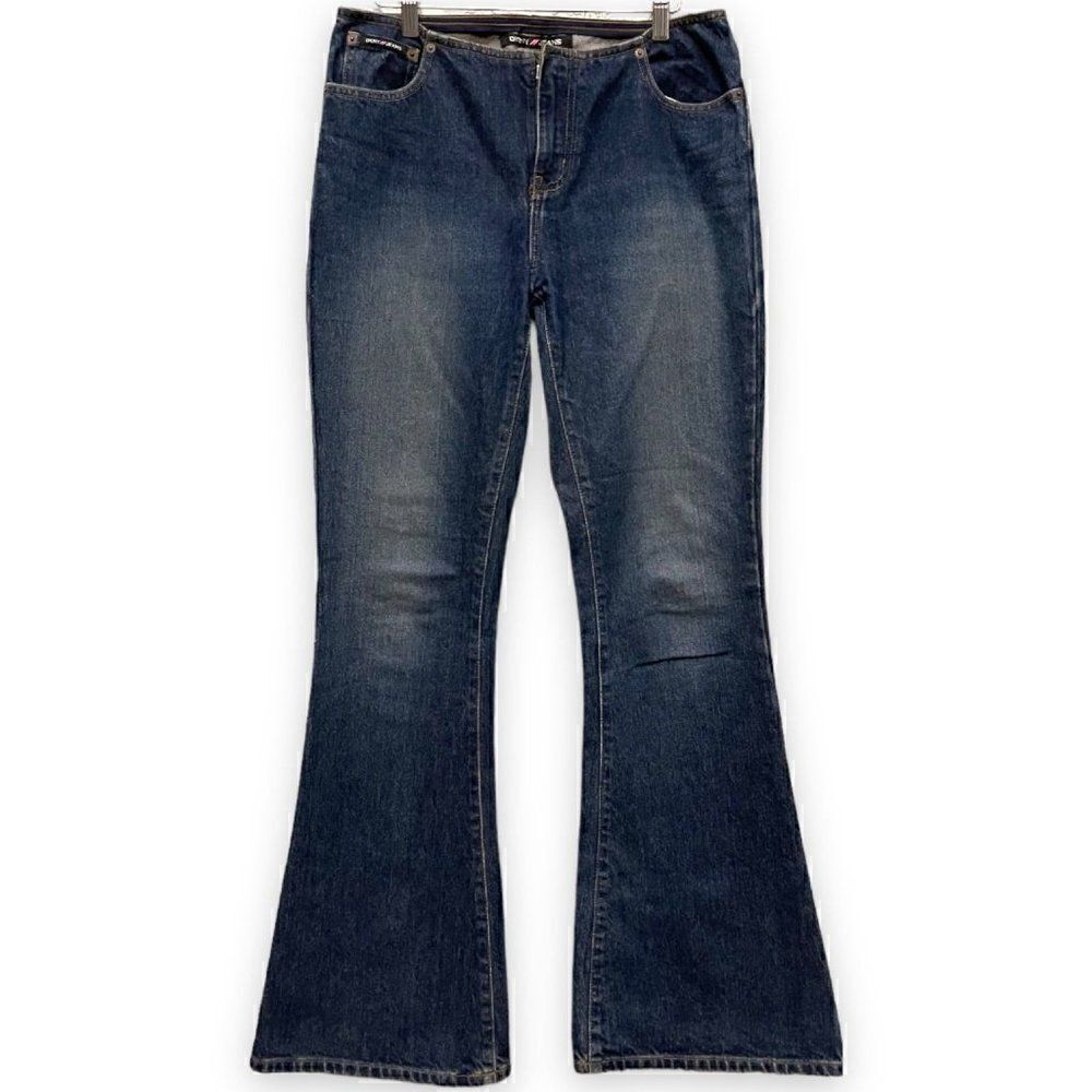 DKNY Vintage Bell Bottom No Waist Jeans Tall